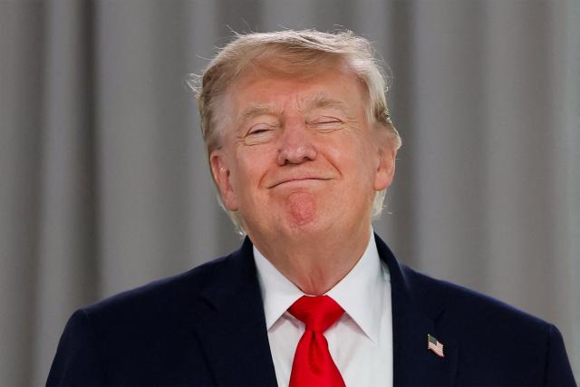 US President Donald Trump attends a work lunch as part of the G7 summit, in Evian, eastern France, on June 16, 2026. A G7 summit is set to take place June 15 to 17 in the French town of Evian-les-Bains near Switzerland and it will be attended by country leaders as well as the EU's foreign policy chief and ministers from Brazil, Canada, the United Arab Emirates and Turkey. (Photo by Christian Hartmann / POOL / AFP)
