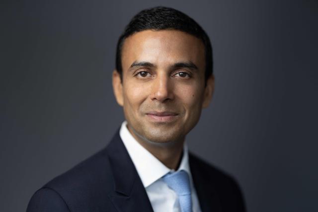 Indian businessman and investor, founder and CEO of ARISE IIP Gagan Gupta poses during a photo session in his office in Paris on June 16, 2026. (Photo by Joel Saget / AFP)