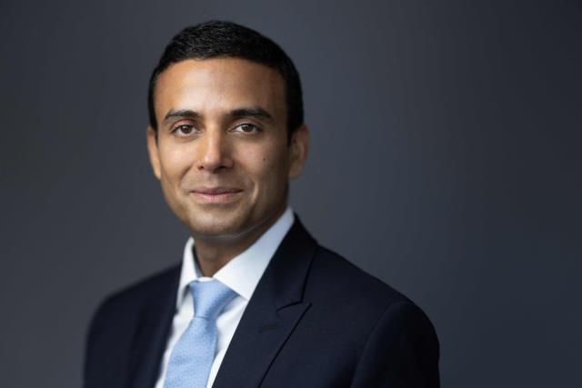 Indian businessman and investor, founder and CEO of ARISE IIP Gagan Gupta poses during a photo session in his office in Paris on June 16, 2026. (Photo by Joel Saget / AFP)