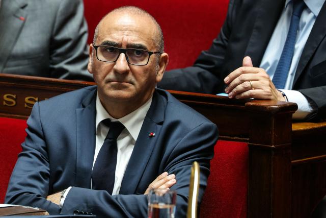 France's Interior Minister Laurent Nunez reacts during a session of questions to the government at The National Assembly, France's lower house of parliament in Paris on June 16, 2026. (Photo by Thomas SAMSON / AFP)
