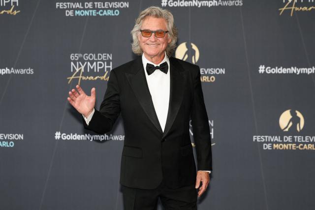 US actor Kurt Russell arrives for the closing ceremony of the 65th Monte-Carlo Television Festival in Monaco on June 16, 2026. (Photo by Valery HACHE / AFP)