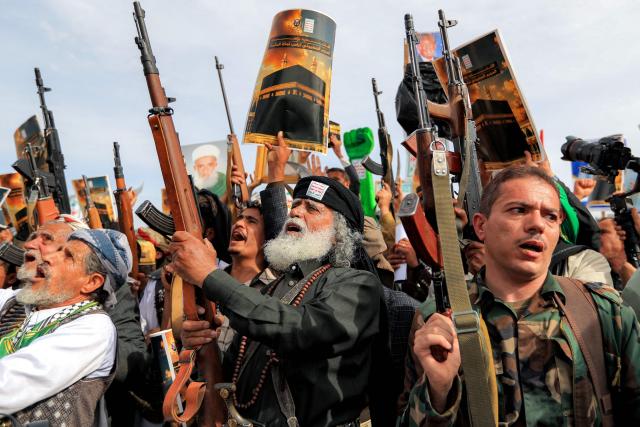 Supporters of the Iranian-backed Huthi movement gather at a mass rally, denouncing what they perceive to be derogatory comments by the US president regarding the Muslim holy city of Mecca, in Yemen's Huthi-held capital Sanaa on June 16, 2026. US President Donald Trump had on June 13 had 
criticised the presidential library of his predecessor, Democrat Barack Obama, saying "ten years from now [it] will be a 'Mecca' for those who hate America!", drawing backlash from conservative Muslims.

 
He said Monday that loaded oil tankers were moving out of the strait, apparently on a route near to Oman, in a post on his Truth Social platform. (Photo by Mohammed HUWAIS / AFP)