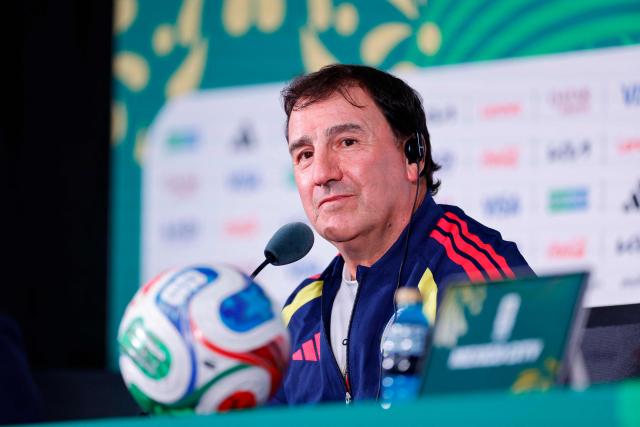 Colombia's Argentine head coach Nestor Lorenzo gives an MD-1 press conference at the Mexico City Stadium in Mexico City on June 16, 2026, on the eve of the 2026 World Cup Group K football match between Uzbekistan and Colombia. (Photo by Rodrigo Oropeza / AFP)