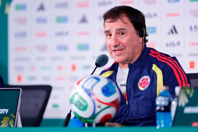 Colombia's Argentine head coach Nestor Lorenzo gives an MD-1 press conference at the Mexico City Stadium in Mexico City on June 16, 2026, on the eve of the 2026 World Cup Group K football match between Uzbekistan and Colombia. (Photo by Rodrigo Oropeza / AFP)