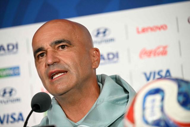 Portugal's Spanish head coach Roberto Martinez gives an MD-1 press conference at the Houston Stadium in Houston on June 16, 2026, on the eve of the 2026 World Cup Group K football match between Portugal and Congo DR. (Photo by RONALDO SCHEMIDT / AFP)