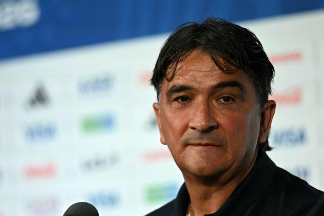 Croatia's head coach Zlatko Dalic gives a press conference at the Dallas Stadium in Arlington on June 16, 2026, on the eve of the 2026 World Cup Group L football match between England and Croatia. (Photo by Paul ELLIS / AFP)