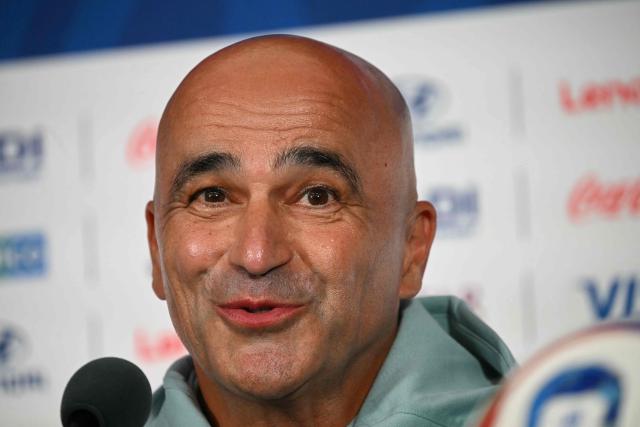 Portugal's Spanish head coach Roberto Martinez gives an MD-1 press conference at the Houston Stadium in Houston on June 16, 2026, on the eve of the 2026 World Cup Group K football match between Portugal and Congo DR. (Photo by RONALDO SCHEMIDT / AFP)