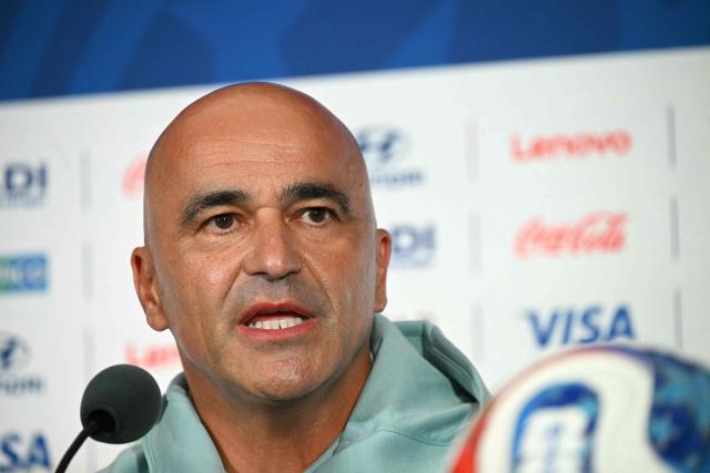 Portugal's Spanish head coach Roberto Martinez gives an MD-1 press conference at the Houston Stadium in Houston on June 16, 2026, on the eve of the 2026 World Cup Group K football match between Portugal and Congo DR. (Photo by RONALDO SCHEMIDT / AFP)