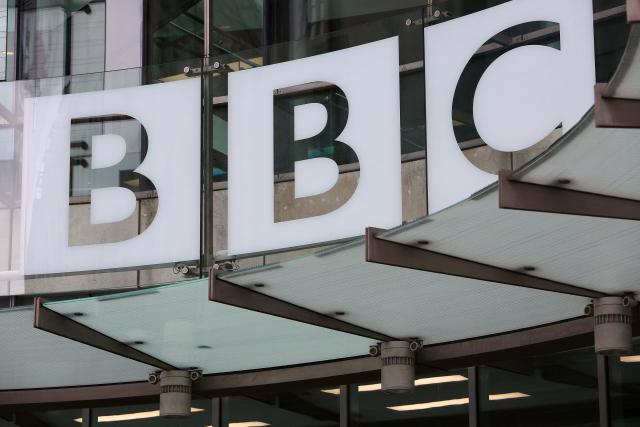 (FILES) The headquarters of the British Broadcasting Corporation (BBC) are pictured in London on March 11, 2023. The BBC will axe some programming and may impose compulsory redundancies to deliver hundreds of millions of pounds of previously announced savings, its new Director-General Matt Brittin told staff on June 17, 2026. (Photo by Susannah Ireland / AFP)