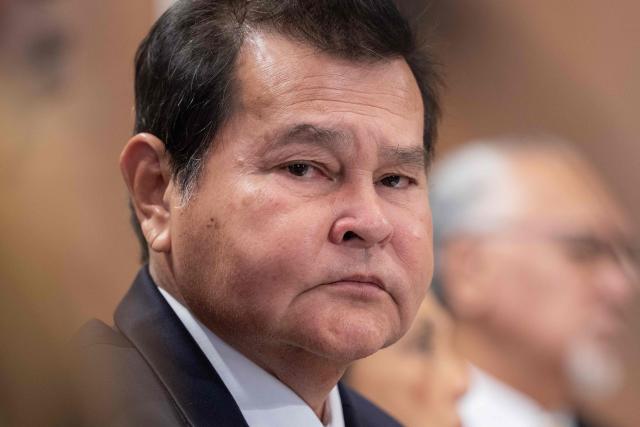 Henry Hofschneider, Chief of Staff to the Governor of the Northern Mariana Islands, testifies before a full committee hearing entitled "The State of the US Territories" on Capitol Hill in Washington, DC, on June 17, 2026. (Photo by Ken Cedeno / AFP)