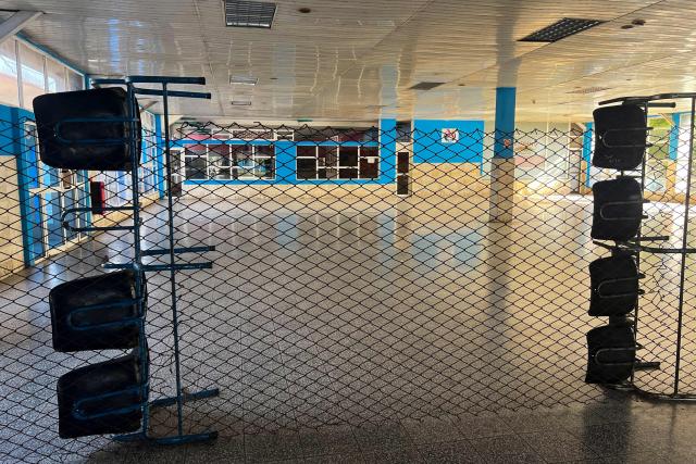 View inside the bus terminal in Ciego de Avila, Cuba, on June 15, 2026. New restrictions on interprovincial transport in Cuba come into force on June 18, 2026, with trains running every 16 days, few weekly coaches and a state system for allocating tickets according to criteria of "urgency", amid a severe fuel shortage, under pressure from Washington. (Photo by AFP)