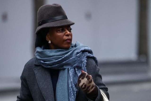 (FILES) Former OPEC president Diezani Alison-Madueke arrives to attend her corruption trial at the Southwark Crown Court in London on January 26, 2026. The first woman president of OPEC and Nigeria's former oil minister, Diezani Alison-Madueke, was cleared of bribery charges in a UK trial on June 18, 2026, her defence lawyers said in a statement. (Photo by Henry NICHOLLS / AFP)