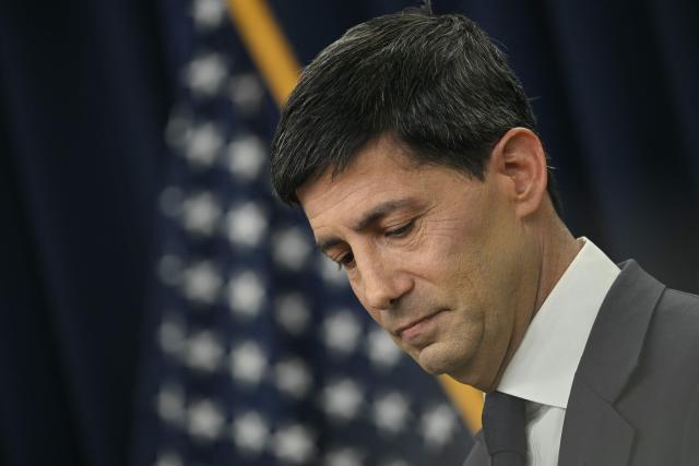 US Federal Reserve chairman Kevin Warsh speaks during a press conference in Washington, DC, on June 17, 2026. (Photo by Brendan SMIALOWSKI / AFP)