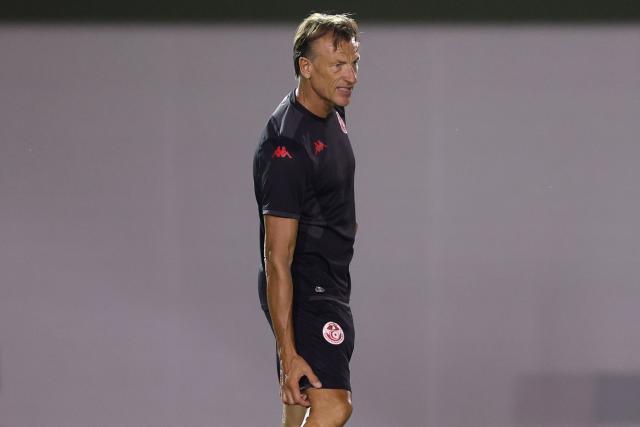 Tunisia's French head coach Herve Renard attends a training session during the 2026 World Cup tournament at Rayados Training Centre in Santiago, Nueva Leon state, Mexico on June 17, 2026. (Photo by Julio Cesar AGUILAR / AFP)