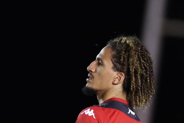 Tunisia's midfielder #10 Hannibal Mejbri attends a training session during the 2026 World Cup tournament at Rayados Training Centre in Santiago, Nueva Leon state, Mexico on June 17, 2026. (Photo by Julio Cesar AGUILAR / AFP)