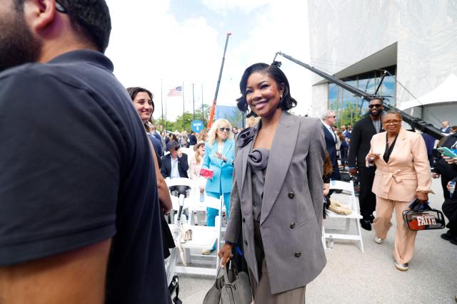 US actress Gabrielle Union arrives at the opening of the Barack Obama Presidential Center in Chicago, Illinois, on June 18, 2026. (Photo by Kamil Krzaczynski / AFP)