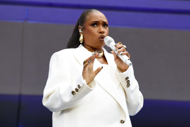 US singer–songwriter Jennifer Hudson performs during opening day of the Barack Obama Presidential Center in Chicago, Illinois, on June 18, 2026. (Photo by Kamil Krzaczynski / AFP)