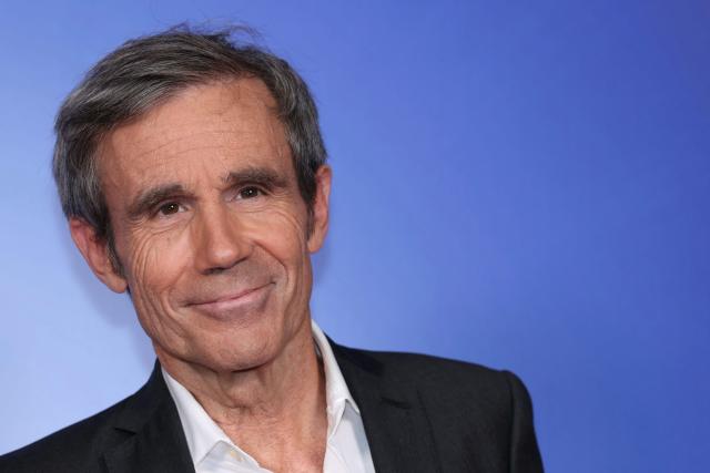 French TV host and journalist David Pujadas poses during the TF1 Upfront 2026 photocall in Boulogne-Billancourt on June 18, 2026. (Photo by Alain JOCARD / AFP)