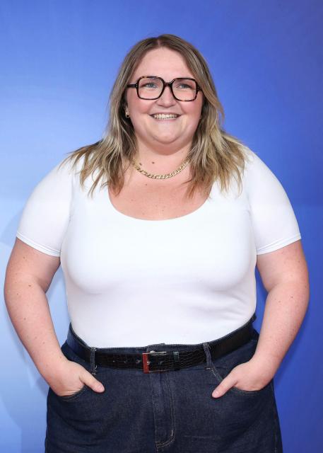 French singer Lola Dubini poses during the TF1 Upfront 2026 photocall in Boulogne-Billancourt, West of Paris, on June 18, 2026. (Photo by Alain JOCARD / AFP)
