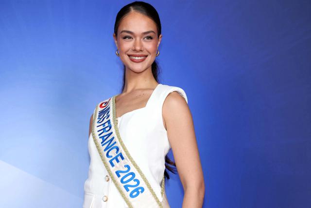 Miss France 2026 Hinaupoko Deveze poses during the TF1 Upfront 2026 photocall in Boulogne-Billancourt, West of Paris, on June 18, 2026. (Photo by Alain JOCARD / AFP)