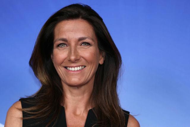 French journalist Anne-Claire Coudray poses during the TF1 Upfront 2026 photocall in Boulogne-Billancourt, West of Paris, on June 18, 2026. (Photo by Alain JOCARD / AFP)