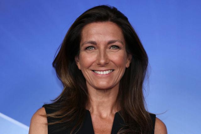 French journalist Anne-Claire Coudray poses during the TF1 Upfront 2026 photocall in Boulogne-Billancourt, West of Paris, on June 18, 2026. (Photo by Alain JOCARD / AFP)