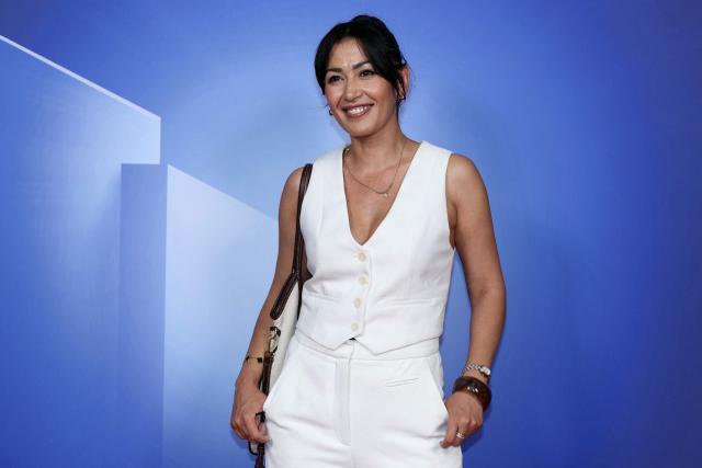 French TV host Karima Charni poses during the TF1 Upfront 2026 photocall in Boulogne-Billancourt, West of Paris, on June 18, 2026. (Photo by Alain JOCARD / AFP)