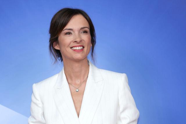 French TV host Isabelle Ithurburu poses during the TF1 Upfront 2026 photocall in Boulogne-Billancourt, West of Paris, on June 18, 2026. (Photo by Alain JOCARD / AFP)