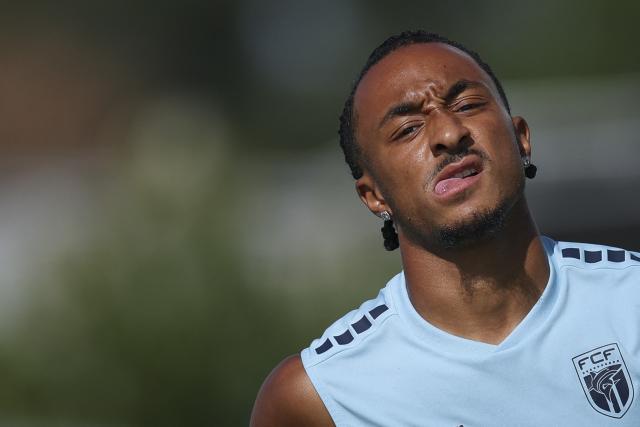 Cape Verde's forward #19 Dailon Livramento takes part in a training session during the 2026 World Cup tournament at Waters Sportsplex in Tampa, Florida on June 18, 2026. (Photo by PATRICIA DE MELO MOREIRA / AFP)