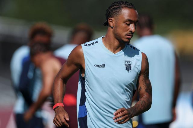 Cape Verde's forward #19 Dailon Livramento takes part in a training session during the 2026 World Cup tournament at Waters Sportsplex in Tampa, Florida on June 18, 2026. (Photo by PATRICIA DE MELO MOREIRA / AFP)