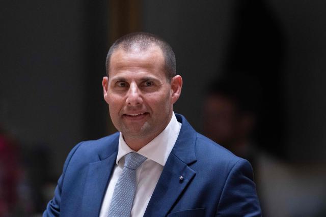Malta's Prime Minister Robert Abela arrives to attend a round table meeting during the EU Summit at the EU headquarters in Brussels, on June 19, 2026. (Photo by JOHN THYS / AFP)