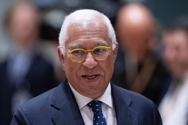 European Council President Antonio Costa arrives to attend a round table meeting during the EU Summit at the EU headquarters in Brussels, on June 19, 2026. (Photo by JOHN THYS / AFP)