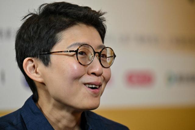 Chinese director and jury member Liu Jiayin speaks during an interview with AFP at the 28th Shanghai International Film Festival in Shanghai on June 19, 2026. (Photo by Hector RETAMAL / AFP)