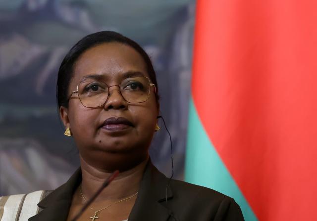 Madagascar's Foreign Minister Alice N'Diaye attends a joint press conference with Russian Foreign Minister following their talks in Moscow on June 19, 2026. (Photo by SERGEI ILNITSKY / POOL / AFP)