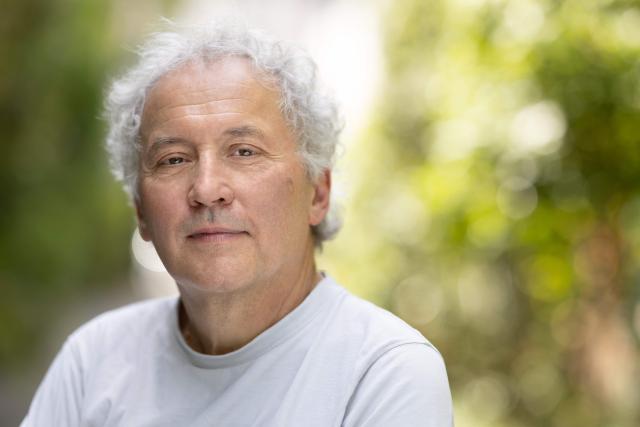 French criminal and academic, famous for being sentenced to the guillotine for murder in 1980, then pardoned by the French President François Mitterrand in 1981, Philippe Maurice, poses during a photo session in Paris on June 19, 2026. (Photo by Joel Saget / AFP)