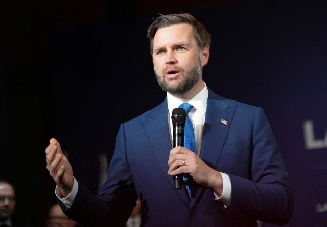 US Vice President JD Vance delivers an opening statement ahead of the start of a quadrilateral meeting between the United States, Iran, Pakistan and Qatar at the Burgenstock luxury hotel complex near Lake Lucerne, Switzerland, on June 21, 2026, as part of talks aimed at advancing a deal to end the Middle East conflict. A new round of negotiations over the Middle East war was set to kick off on June 21, 2026 with Iranian negotiators arriving in the Swiss host city hours ahead of US Vice President JD Vance, even as Tehran said it was closing the Strait of Hormuz again over Israeli attacks in Lebanon. (Photo by Nathan Howard / POOL / AFP)