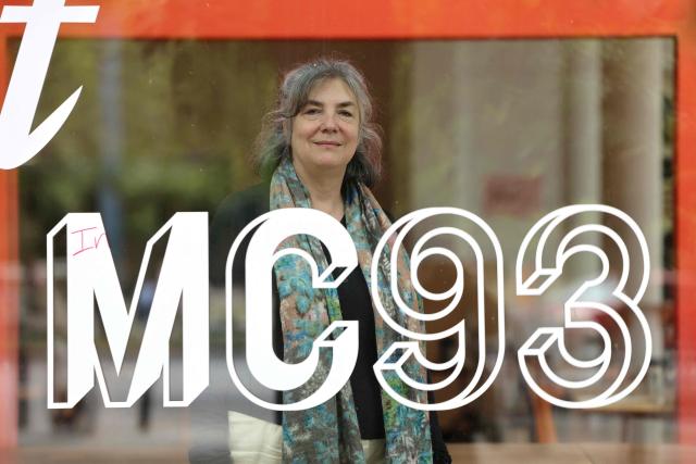 (FILES) Director of the 'MC93' Maison de la Culture de Seine-Saint-Denis, Hortense Archambault, poses in the foyer of the theatre in Bobigny, north-eastern suburb of Paris, on June 11, 2026. At the MC93 national theatre, around fifty children and adults will be performing together with great enthusiasm from June 24, 2026 onwards: Claire Lasne Darcueil has brought together dozens of amateur actors to create "Chez Samy", a fable about a café that has disappeared and an ode to collective joy. (Photo by Ludovic MARIN / AFP)