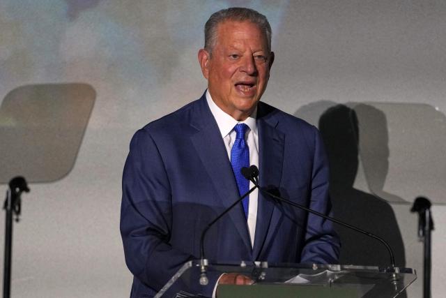 Former US Vice President Al Gore during a landmark Business Forum for The Royal Foundation's United for Wildlife in London on June 22, 2026. (Photo by Kirsty Wigglesworth / POOL / AFP)