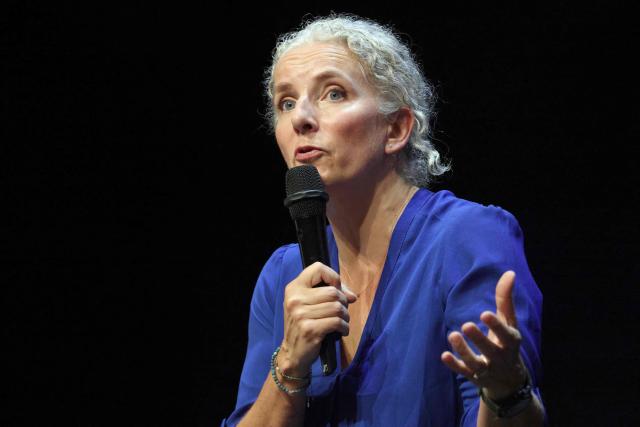 French ecologist party Generation Ecologie leader Delphine Batho attends a debate on energy policies as part of "The Terra Nova Conversations" event organised by French center-left think tank Terra Nova at Le Beffroi de Montrouge, in Montrouge, south of Paris on June 22, 2026. (Photo by Ludovic MARIN / AFP)