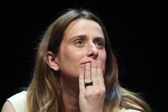 The national secretary of French green party Les Ecologistes Marine Tondelier attends a debate on energy policies as part of "The Terra Nova Conversations" event organised by French center-left think tank Terra Nova at Le Beffroi de Montrouge, in Montrouge, south of Paris on June 22, 2026. (Photo by Ludovic MARIN / AFP)