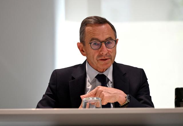 Les Republicains (LR) right wing party's president and candidate for France's 2027 presidential election Bruno Retailleau attends a meeting at the Spain's Popular Party (PP) headquarters in Madrid on June 22, 2026. (Photo by JAVIER SORIANO / AFP)
