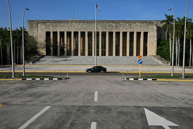 View of the Revolution Palace, a building that serves as the seat of the Presidency of Cuba, in Havana on June 22, 2026. (Photo by YAMIL LAGE / AFP)