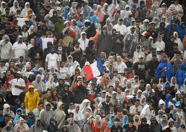 Fans attend the 2026 World Cup Group I football match between France and Iraq at Philadelphia Stadium in Philadelphia on June 22, 2026.  (Photo by Jewel SAMAD / AFP)