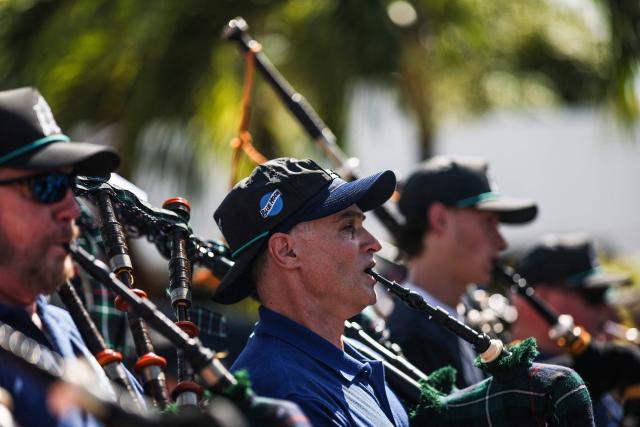 Scottish supporters gather at Little Havana in Miami, Florida on June 22, 2026, ahead of the 2026 World Cup Group C football match between Scotland and Brazil at the Hard Rock Stadium. (Photo by PATRICIA DE MELO MOREIRA / AFP)