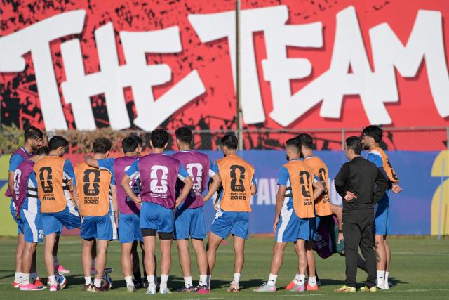 Iran's take part in training session at Centro Xoloitzcuintle in Tijuana, on June 22, 2026, during the 2026 World Cup football tournament.  (Photo by Guillermo Arias / AFP)