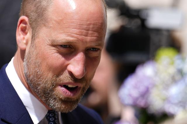 Britain's Prince William, Prince of Wales arrive to attend the Climate Innovation Forum at the Guildhall in central London, on June 23, 2026. (Photo by Jordan Pettitt / POOL / AFP)
