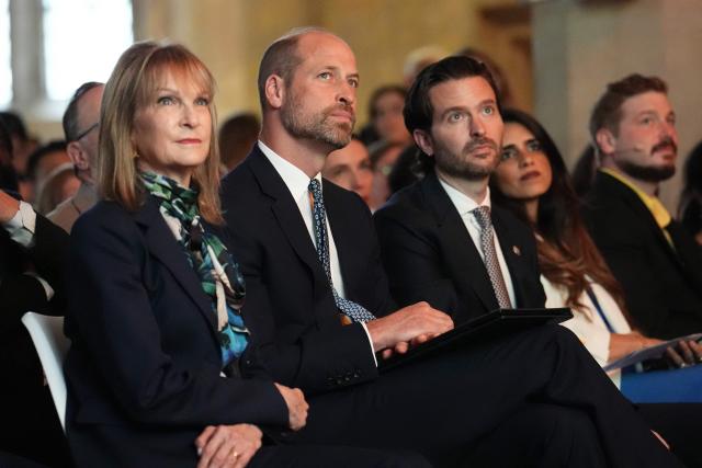 Britain's Prince William, Prince of Wales, attends the Earthshot Prize Impact Assembly panel at the Climate Innovation Forum, at the Guildhall in central London, on June 23, 2026. (Photo by Jordan Pettitt / POOL / AFP)
