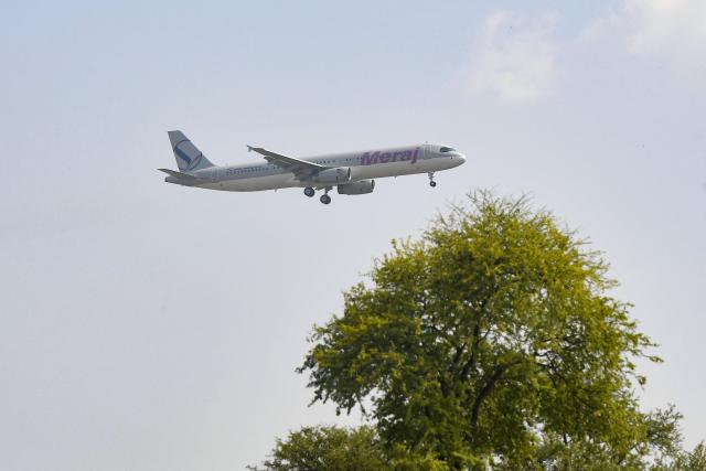 A plane carrying Iran's President Masoud Pezeshkian prepares to land at the Nur Khan Air Base in Rawalpindi on June 23, 2026 amid the US-Iran peace talks. Iranian Foreign Minister Abbas Araghchi arrived in Islamabad on June 23, Iran's state media reported, as President Masoud Pezeshkian also travelled to Pakistan, which acts as a mediator in talks between Tehran and Washington. (Photo by Ghulam RASOOL / AFP)