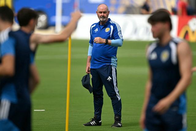 Scotland's head coach Steve Clarke attends a training session at Inter Miami Stadium in Fort Lauderdale, Florida on June 23, 2026. (Photo by CHANDAN KHANNA / AFP)