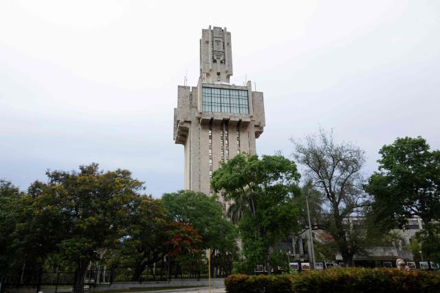 View of the Russian Embassy in Havana, on June 20, 2026. (Photo by Pablo PORCIUNCULA / AFP)